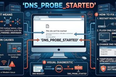 DNS_PROBE_STARTED