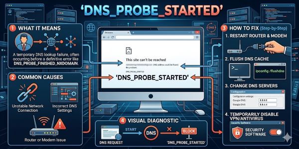 DNS_PROBE_STARTED