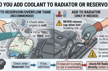 Do You Add Coolant to Radiator or Reservoir