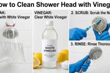 How to Clean Shower Head Vinegar