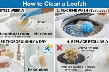 How to Clean a Loofah