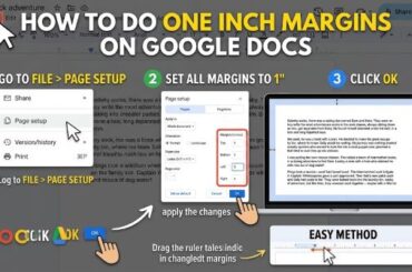 How to Do One Inch Margins on Google Docs