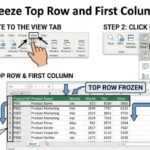 How to Freeze Top Row and First Column in Excel