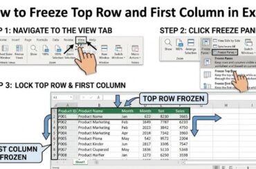 How to Freeze Top Row and First Column in Excel