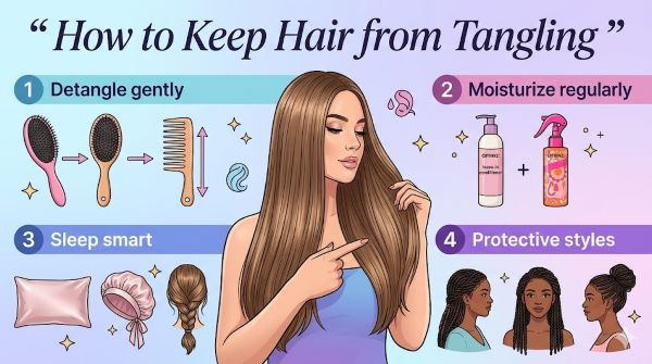 How to Keep Hair from Tangling