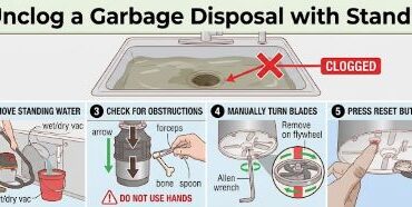 How to Unclog a Garbage Disposal with Standing Water