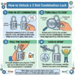 How to Unlock a 3 Dial Combination Lock