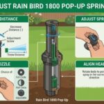 how to adjust rain bird 1800 pop-up sprinkler heads