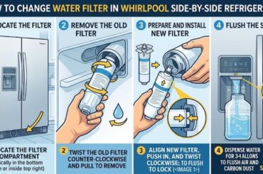 How to Change the Water Filter in a Whirlpool Side-by-Side Refrigerator