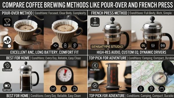 Compare Coffee Brewing Methods Like Pour-over and French Press
